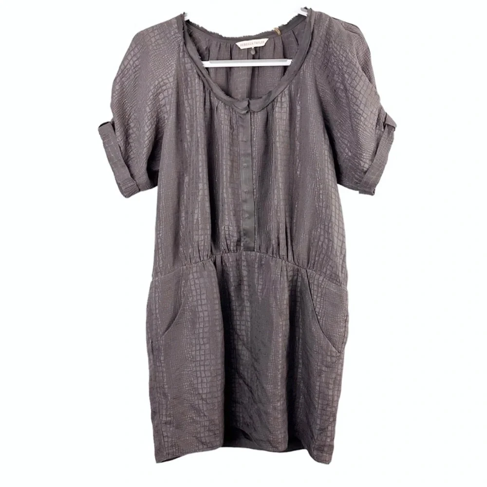 Rebecca Taylor Later Gator Silk Dress